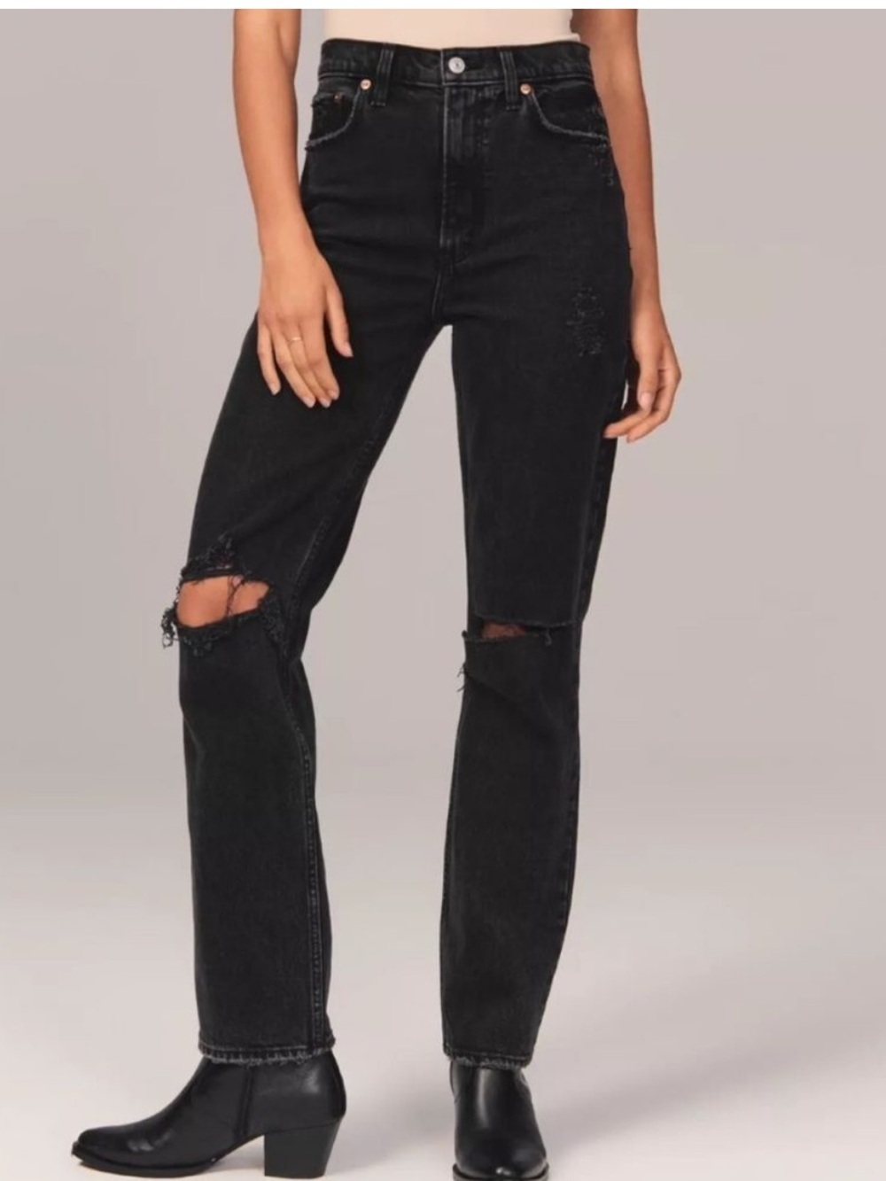 Abercrombie & Fitch The 90s Straight Ultra High Rise Jeans